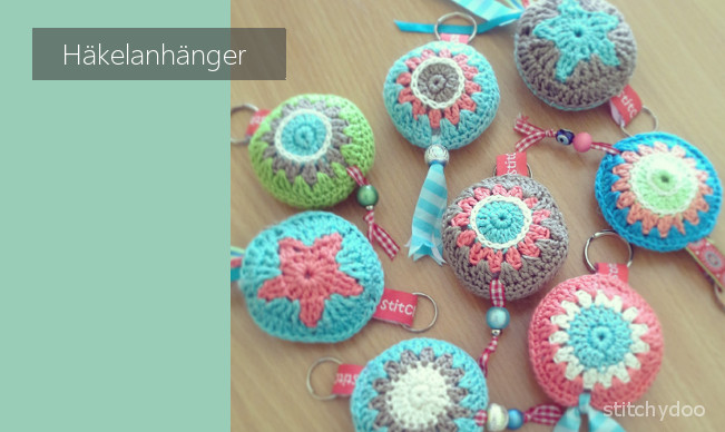 gehäkelte Schlüsselanhänger / Taschenbaumler, crochet key chains