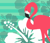 Flamingo Breeze | Mein Stoffdesign zur Summertime Stoffparade von Stoff-Schmie.de 