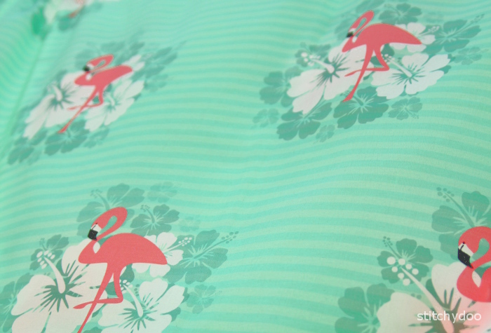 Flamingo Breeze - selbst designter Stoff - Tropical Feeling