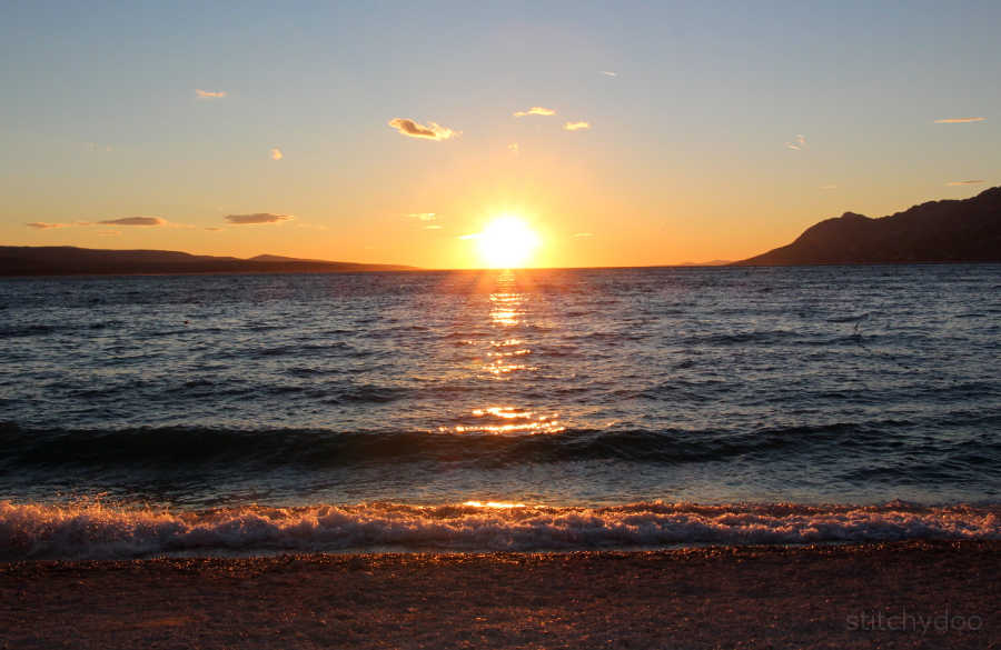 Sonnenuntergang Baska Voda - Kroatien