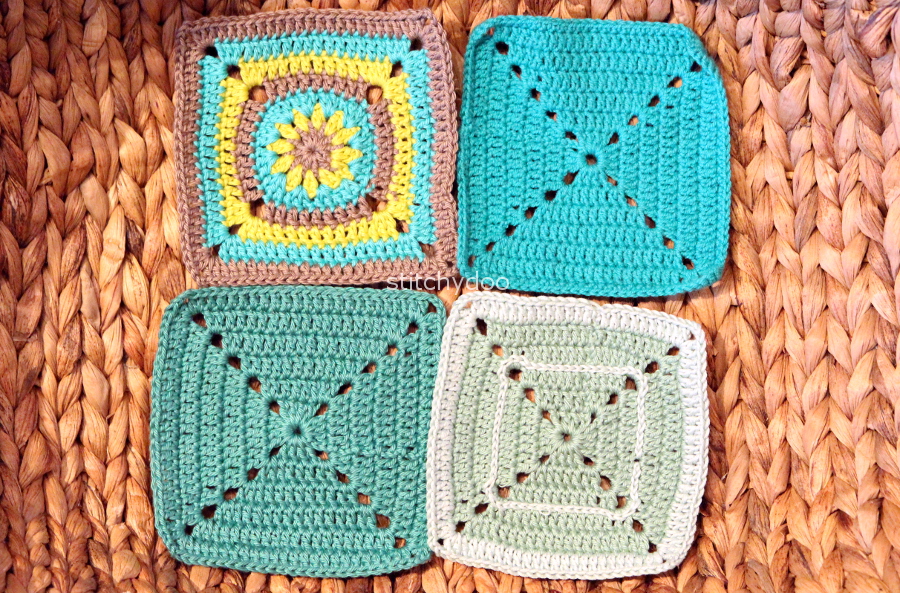 Granny Squares für die Benefiz-Häkeldecke zugunsten des Vereins Helenes Helfer