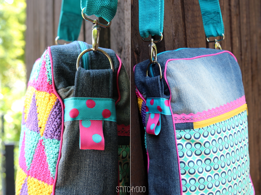 Taschenspieler 2 Sew Along | Herrentasche von stitchydoo mit gehaekeltem Triangle-Muster