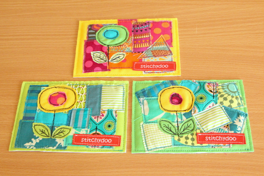stitchydoo: Tutorial zum Nähen von Stoffkarten | amc fabric cards