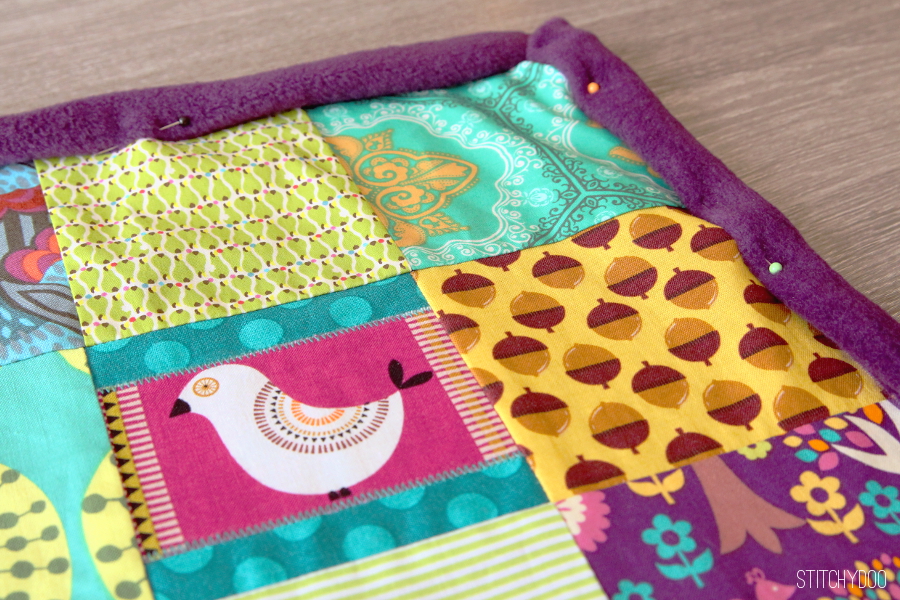 stitchydoo: Der 365 Tage Quilt | Zwischenstand im September - Polarfrleece Binding