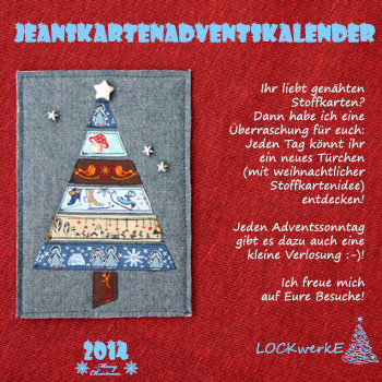 Jeanskartenadventskalender von LOCKwerkE