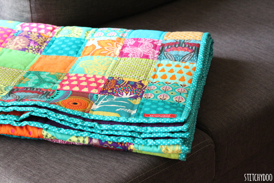 stitchydoo: Ein Jahr - Ein Quilt | Mein kunterbunter 365 Tage Quilt ist fertig!