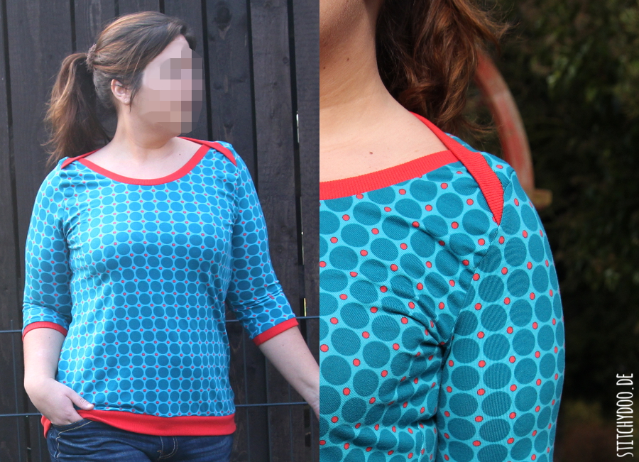 stitchydoo: Shirt mit amerikanischem Ausschnitt | #mehrkleidungnähen2015