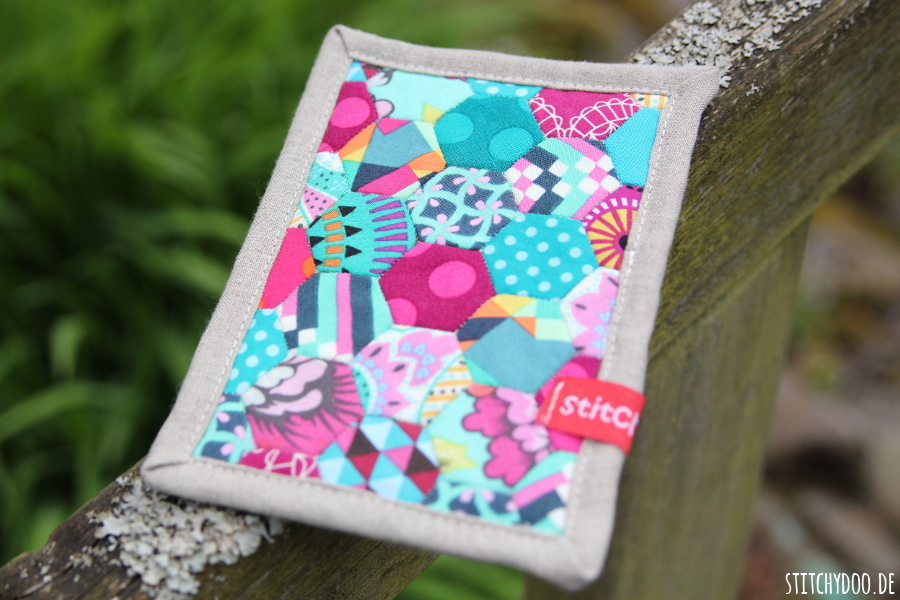 stitchydoo: Stoffkartentausch | Meine Patchworkkarten im Mai - Hexagons