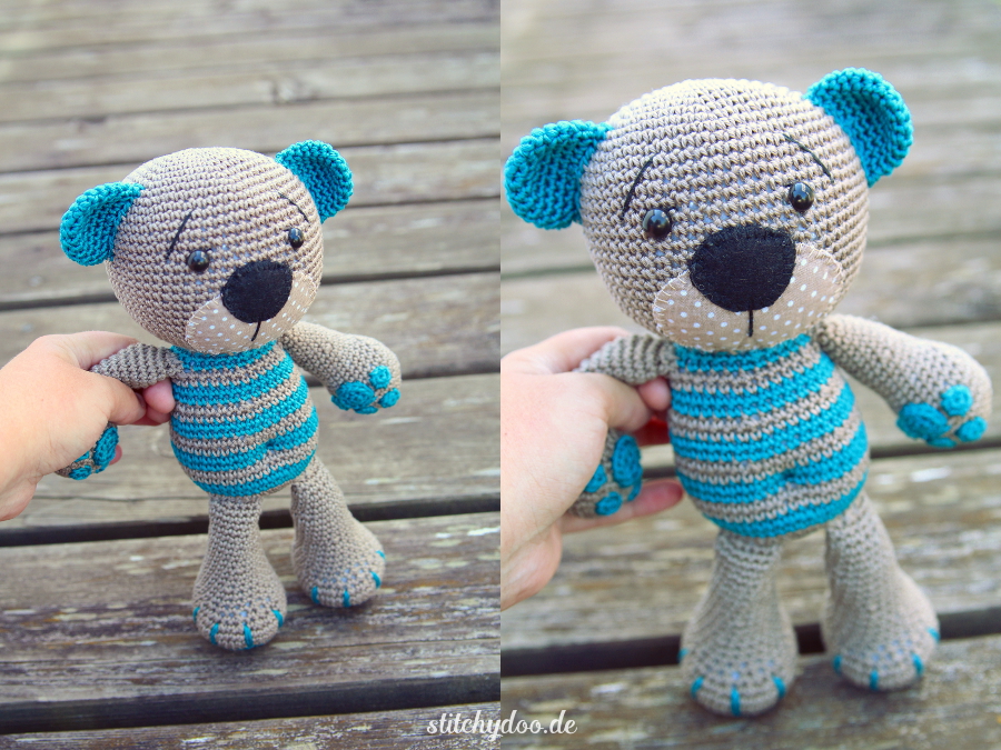 stitchydoo: Tummy Teddy | Ein gehäkelter Teddy mit ganz besonderen Details