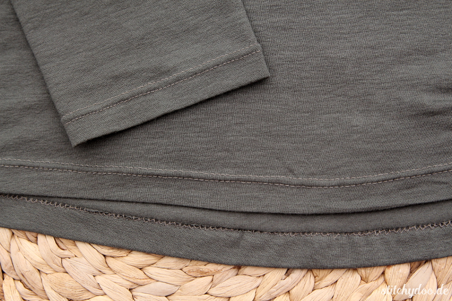stitchydoo: Jersey Blusenshirt von lillesol und pelle | Säumen mit der Zwillingsnadel