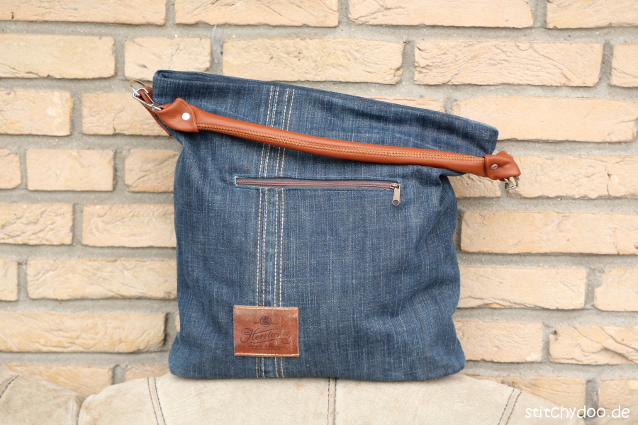 stitchydoo: Upcycling-Tasche Chobe | Jeans-Recycling par ex­cel­lence