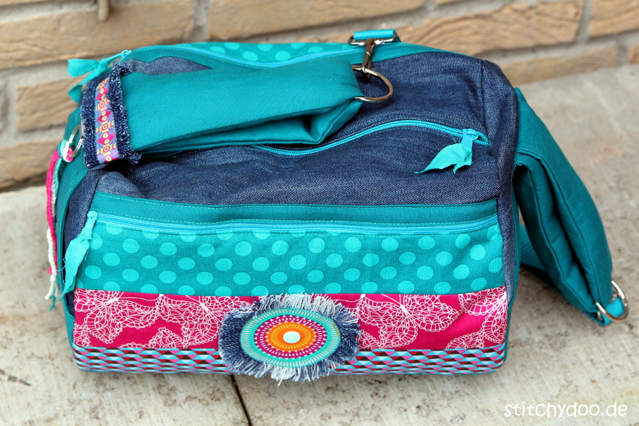 stitchydoo: Taschenspieler 3 Zylindertasche - Jeans-Recycling