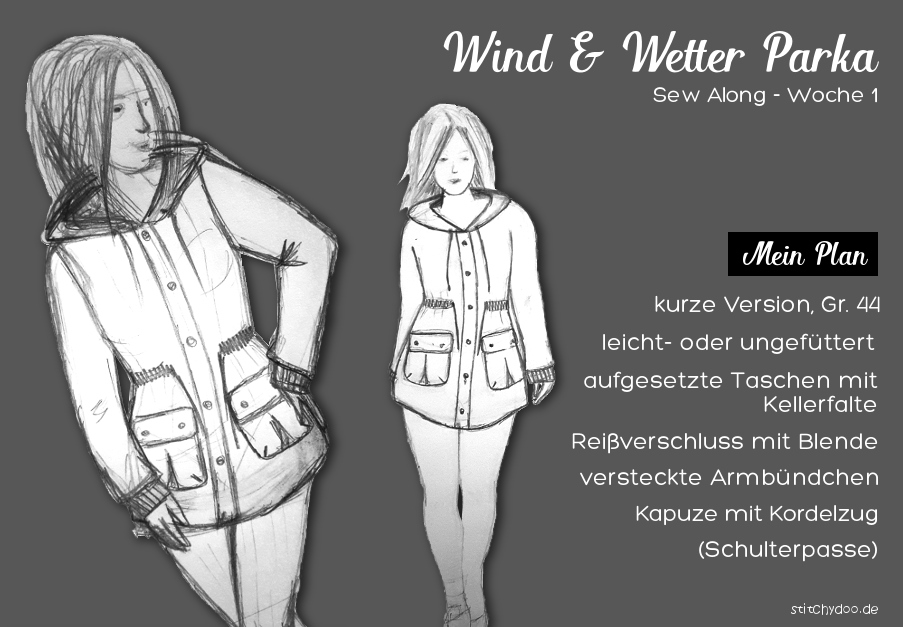 stitchydoo: Ich näh' mir einen Parka! | Wind und Wetter Parka Sew Along