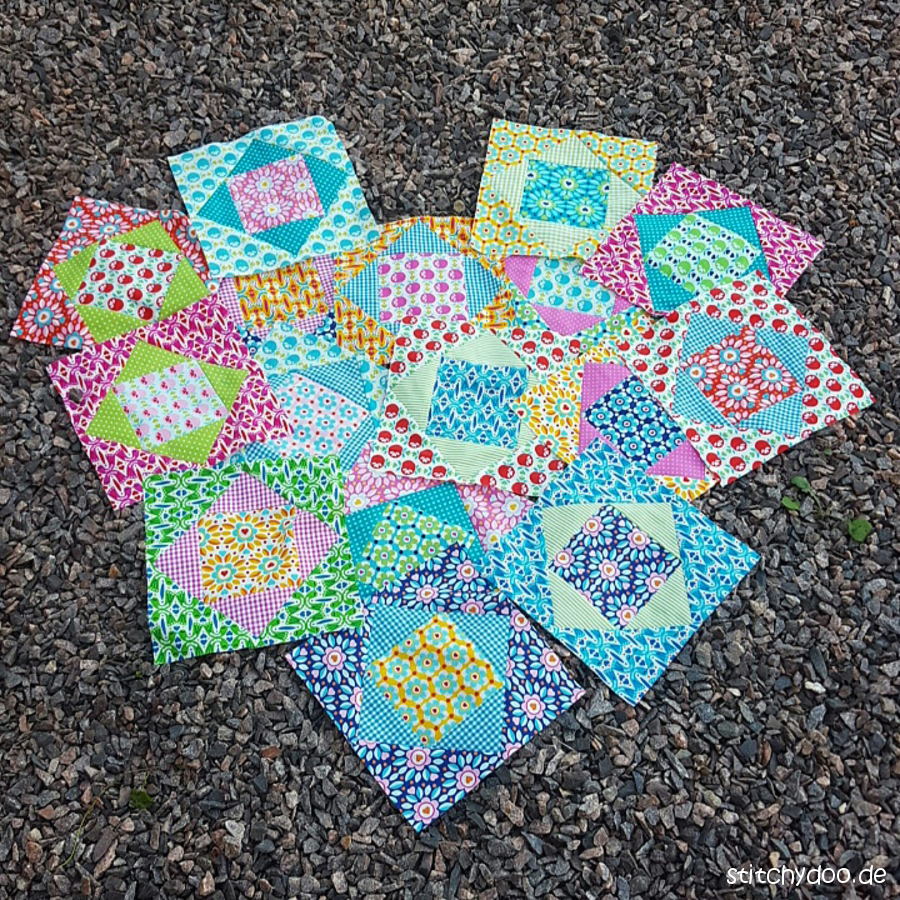 stitchydoo: NähWAHNaWochenEnde 2016 - I love Patchwork - Economy Quilt Blocks