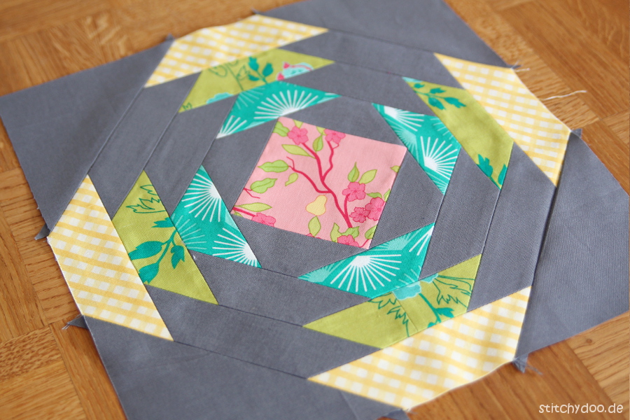 stitchydoo: Pineapple Patchwork Block | 6 Köpfe - 12 Blöcke Sampler Quilt