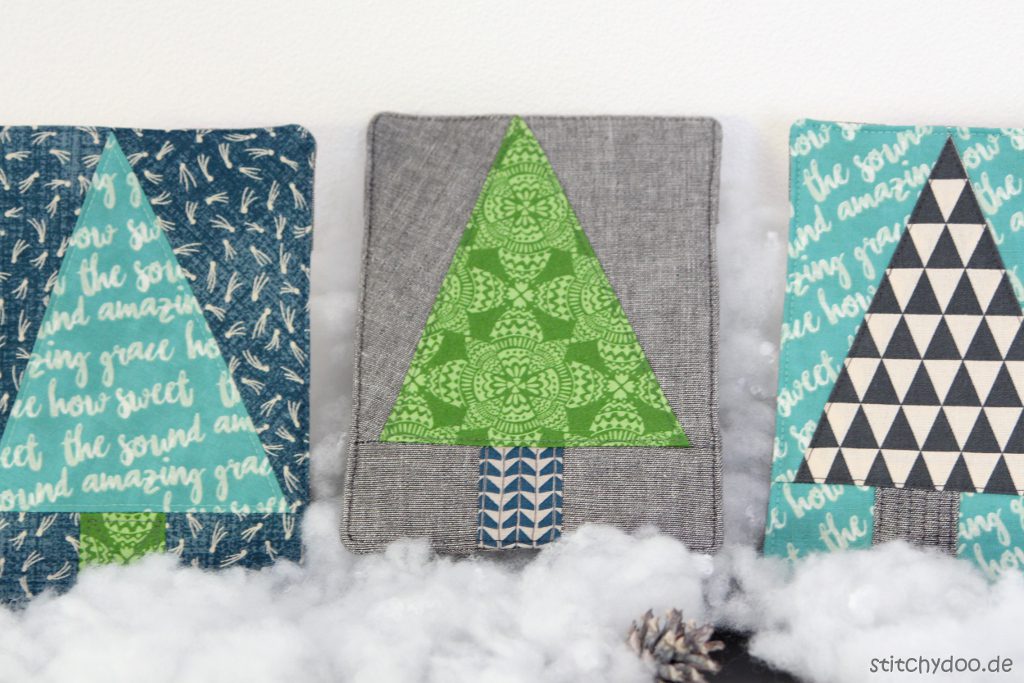 stitchydoo: Tutorial - Winterbaum-Stoffbilder mit Aufsteller {DIY gegen Novemberblues}